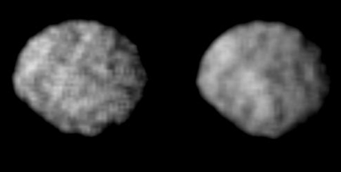ボイジャー2号が撮影したラリッサ(海王星の衛星)