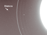 ボイジャー2号が撮影した天王星の衛星ビアンカ