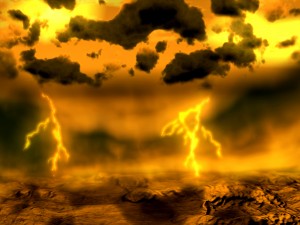 金星の雷の想像図